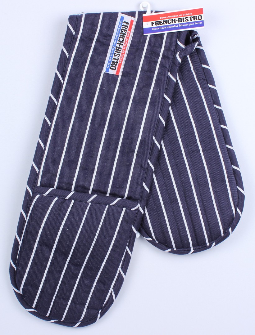 DELIVERY FEBRUARY 2024.French Bistro double mitt navy. Code: DM-FB/NAV. image 0